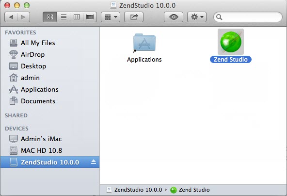 zend studio 8 for mac