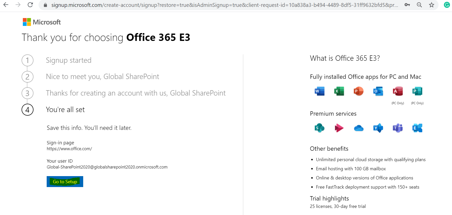 does 365 e3 give you office for mac
